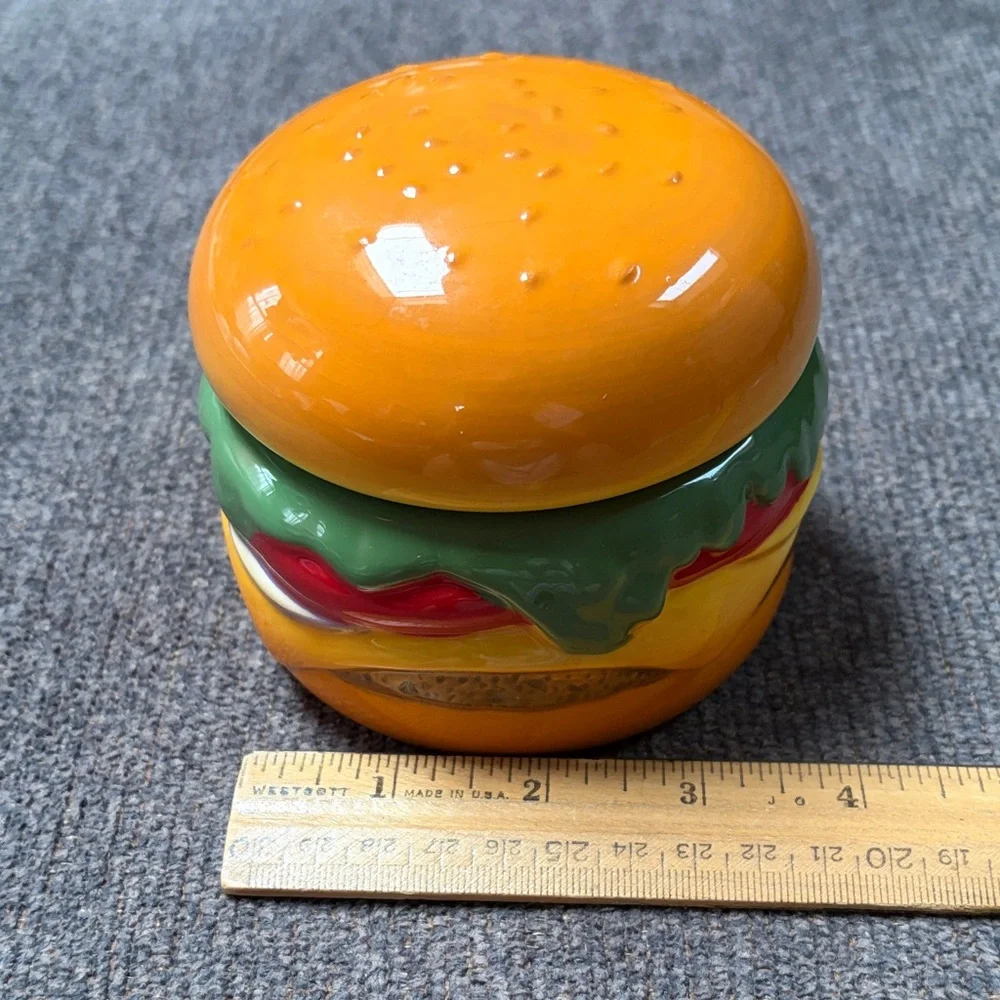 Pier 1 Glossy Ceramic Burger Condiment Holder